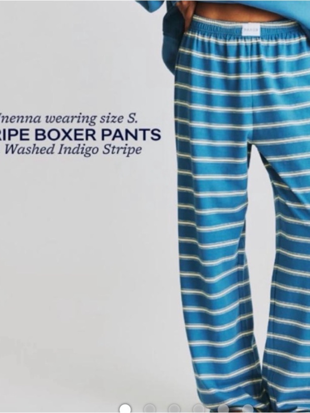 Boxer Stripe Kids Pajama Pants - Blue Stripe